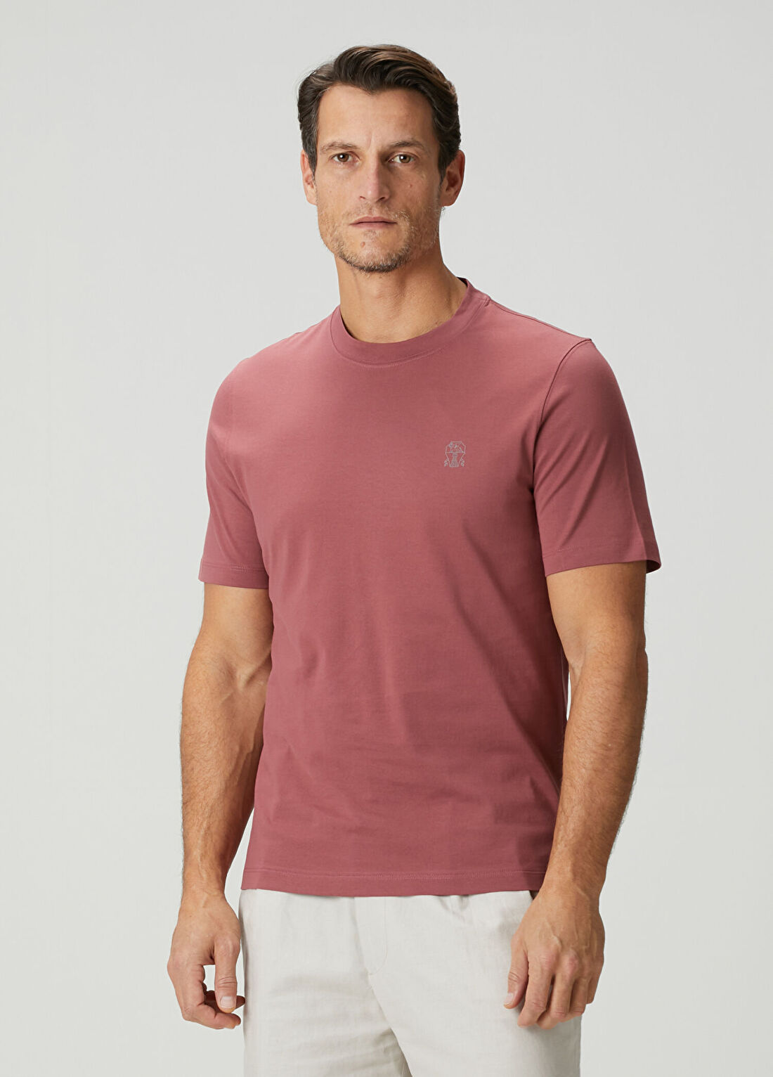 Brunello Cucinelli Mercan Logo Baskılı T-shirt