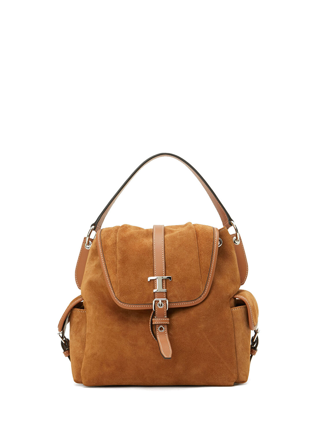 Tod's Tim Zaino Taba Kadın Süet Çanta