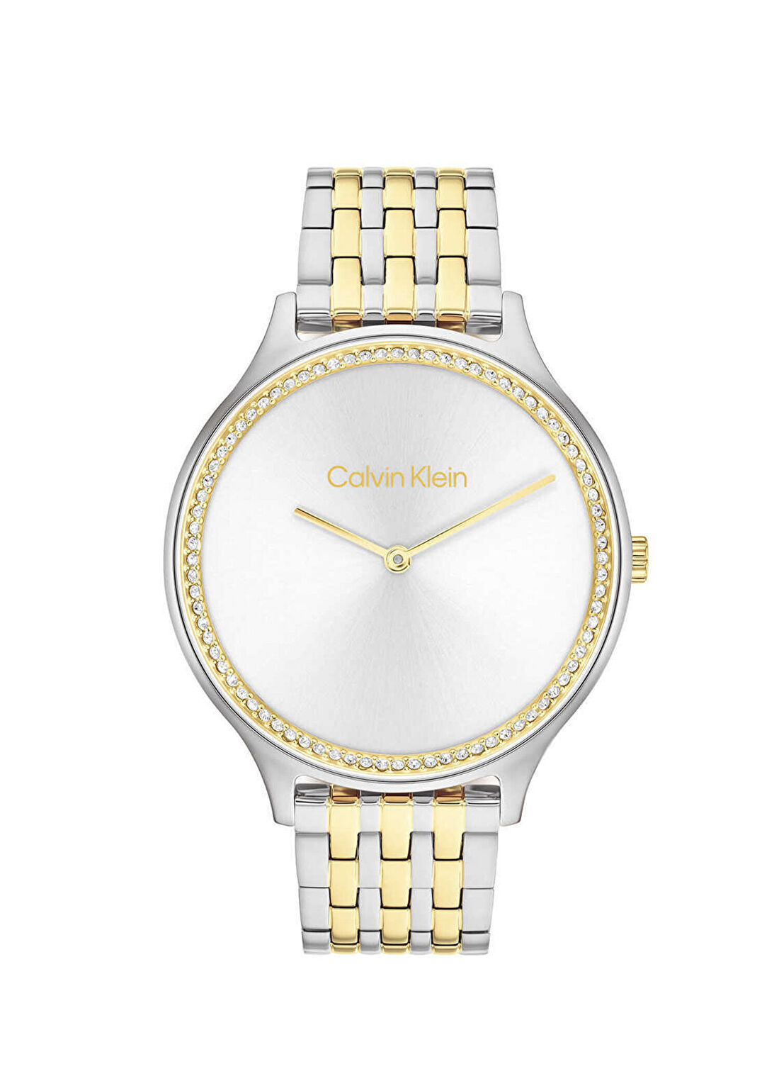 Calvin Klein CK25100002 Altın Rengi Metalik Gri Çelik Kadın Kol Saati