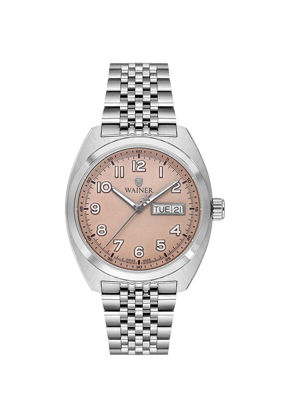 Wainer WA.24300-D Gümüş Metal Erkek Kol Saati