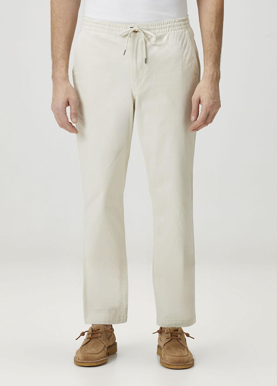 Polo Ralph Lauren Bej Beli Kordonlu Pantolon görsel 2