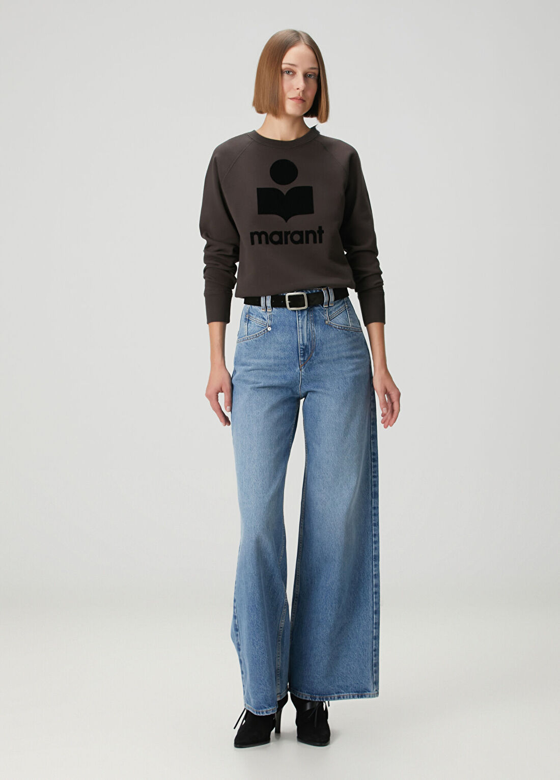 Marant Etoile Millyny Kahverengi Sweatshirt görsel 2