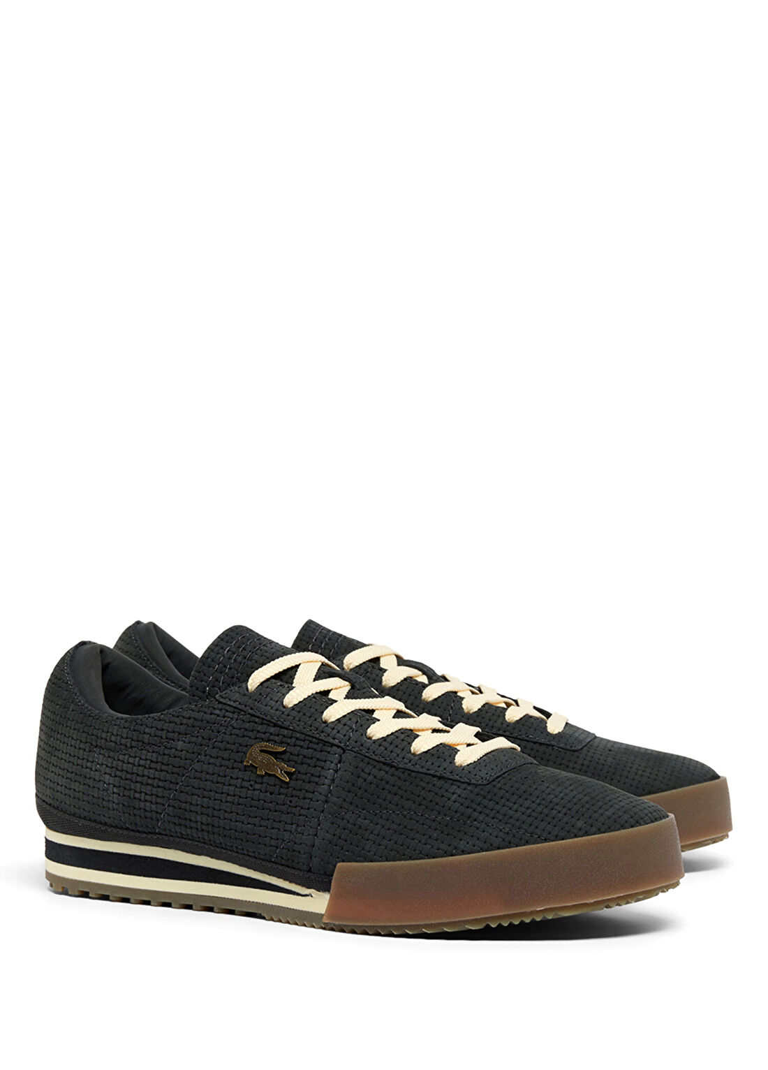 Lacoste Aura Koyu Gri Nubuk Deri Erkek Sneaker görsel 2