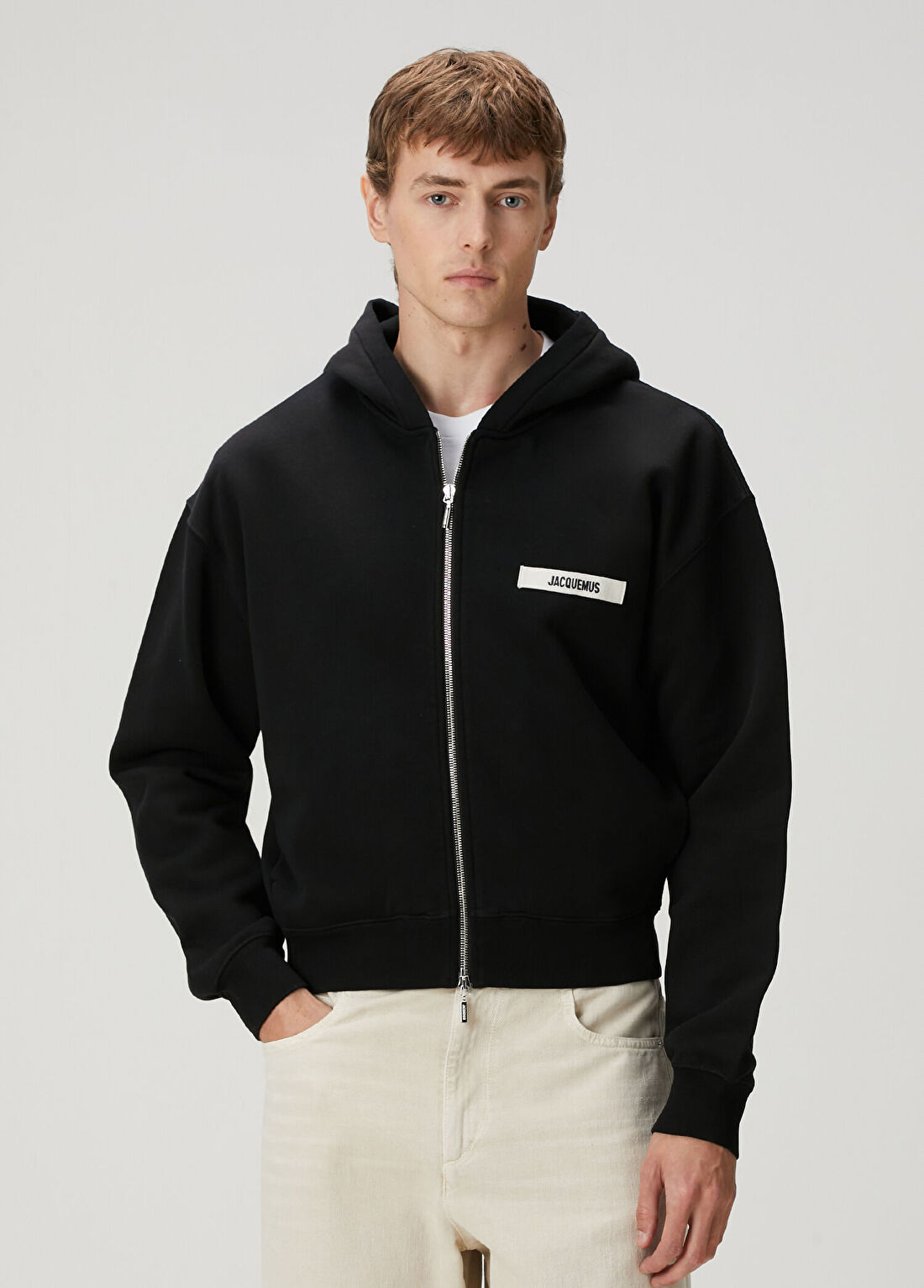 Jacquemus Gros Grain Siyah Kapüşonlu Sweatshirt görsel 3