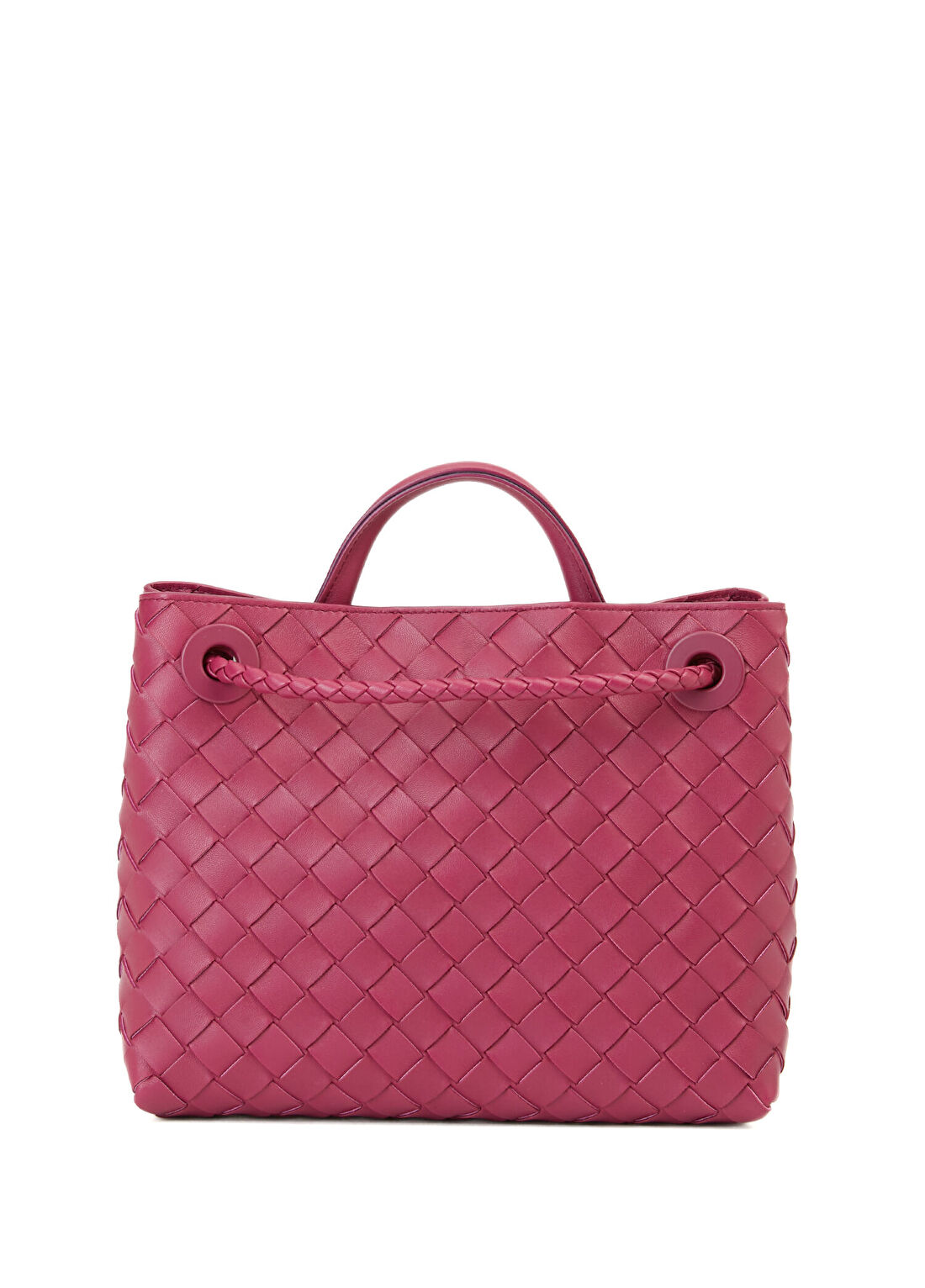 Bottega Veneta Small Andiamo Fuşya Kadın Deri Çanta görsel 4