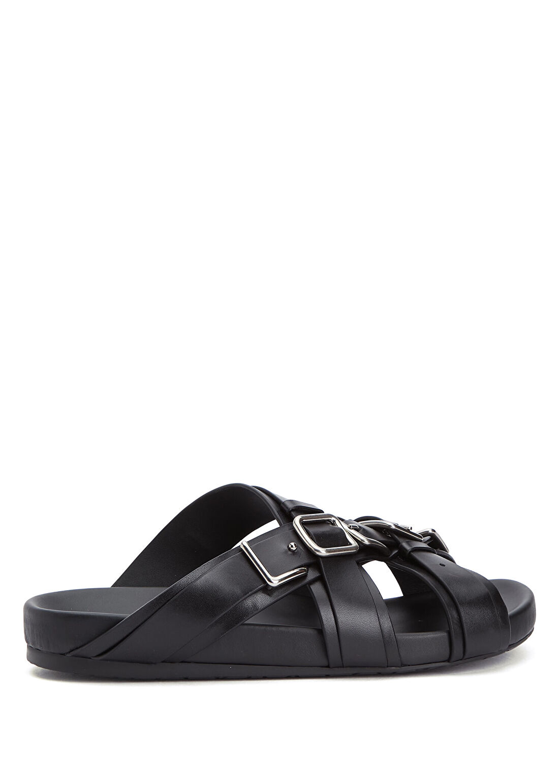Loewe Type Fussbett Siyah Erkek Deri Terlik