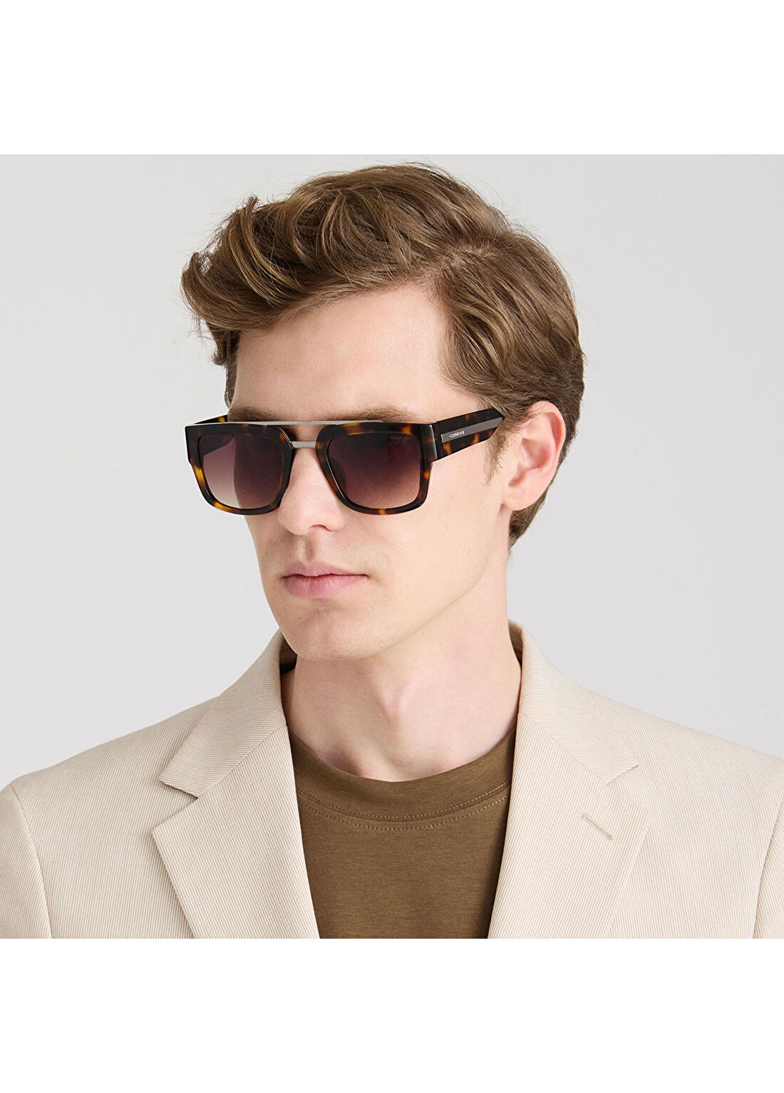 Cerruti 1881 CR 80057 C2 Havana Erkek Güneş Gözlüğü görsel 3