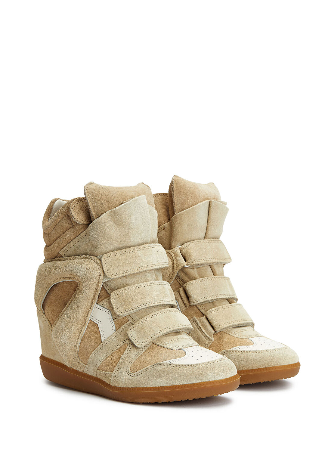 Isabel Marant Koyu Bej Kadın Deri Terlik görsel 2