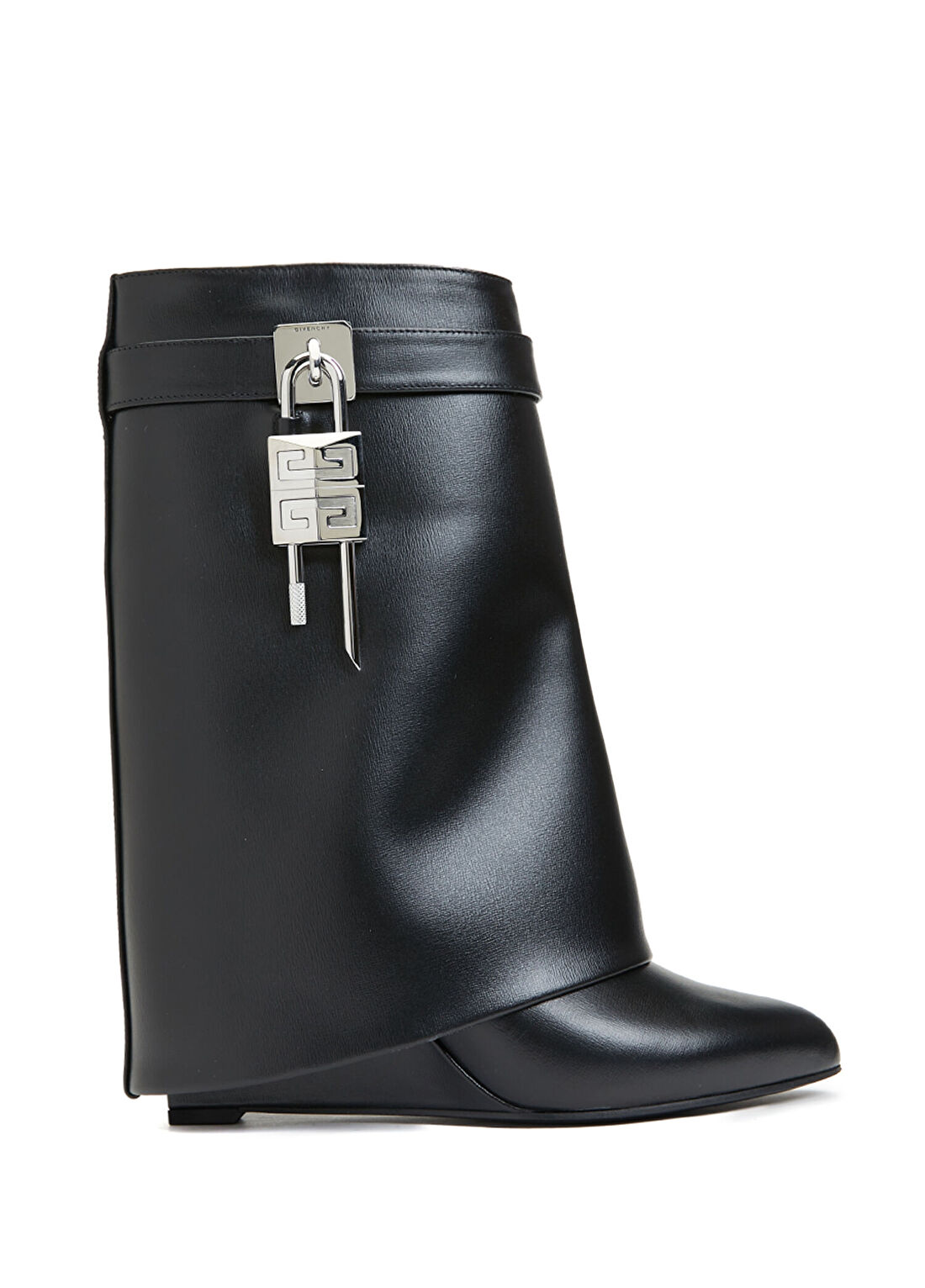 Givenchy Shark Lock Siyah Kadın Deri Bot