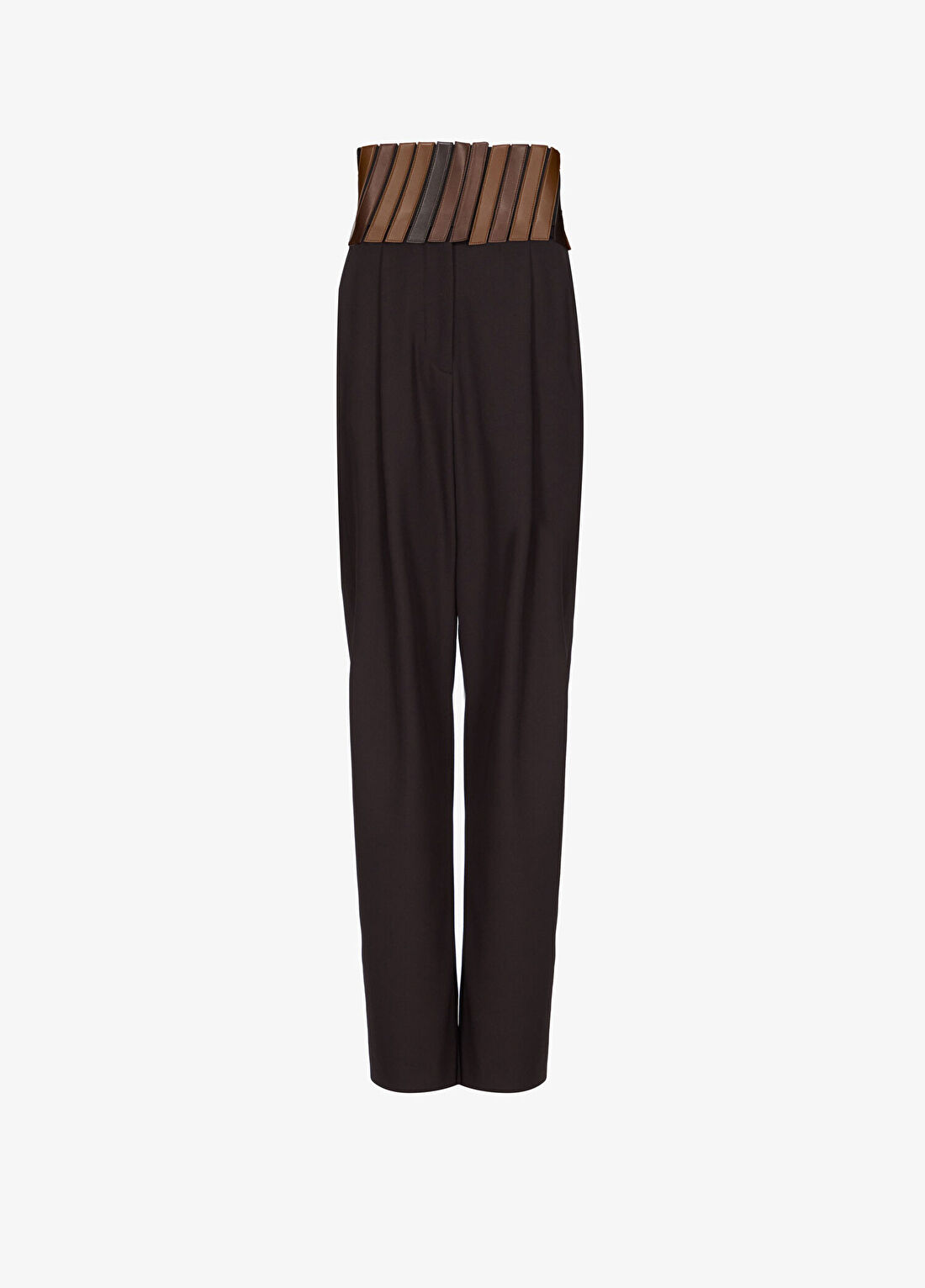Alaïa Kahverengi Yün Pantolon
