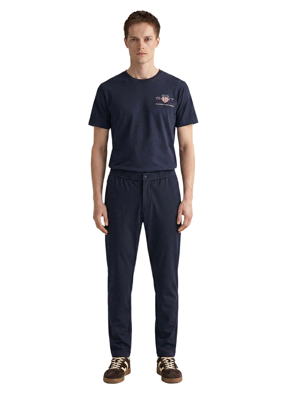 Gant Lacivert Regular Fit Erkek Smart Jogger Pantolon