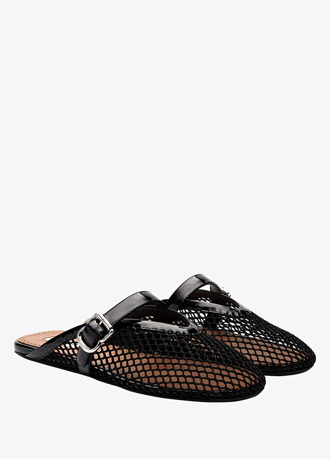 Alaïa Fishnet Siyah Kadın Terlik