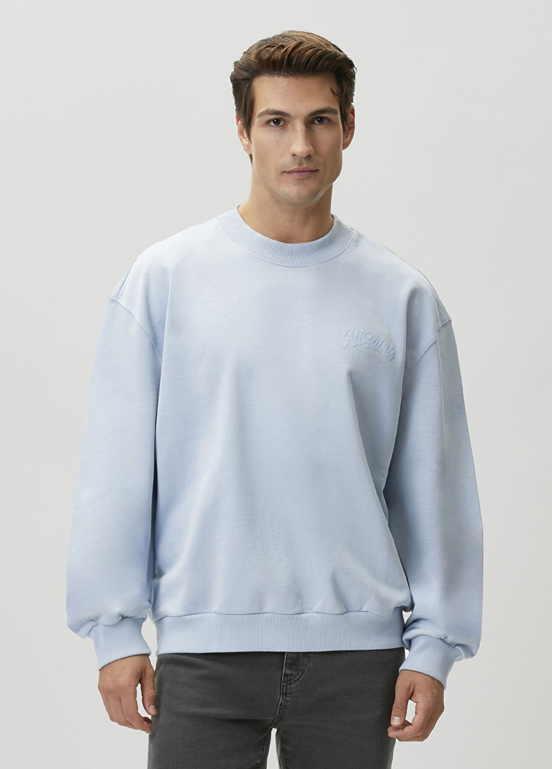 AllSaints Açık Mavi Sweatshirt