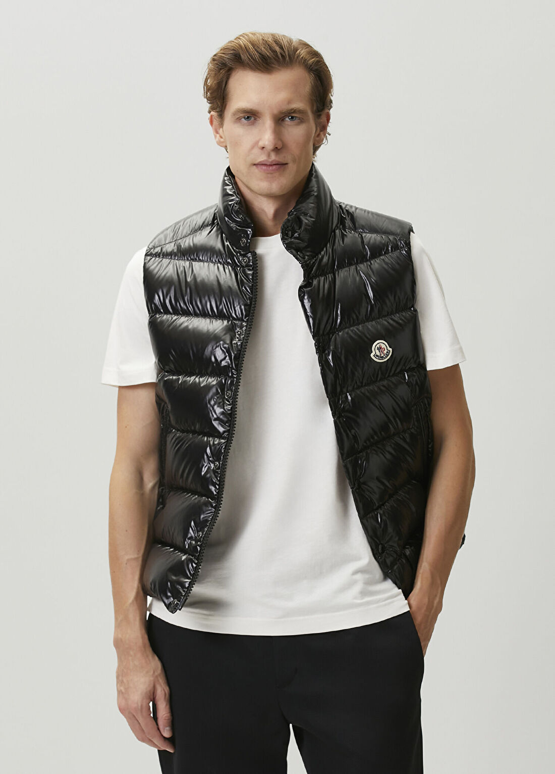 Moncler Siyah Puff Yelek
