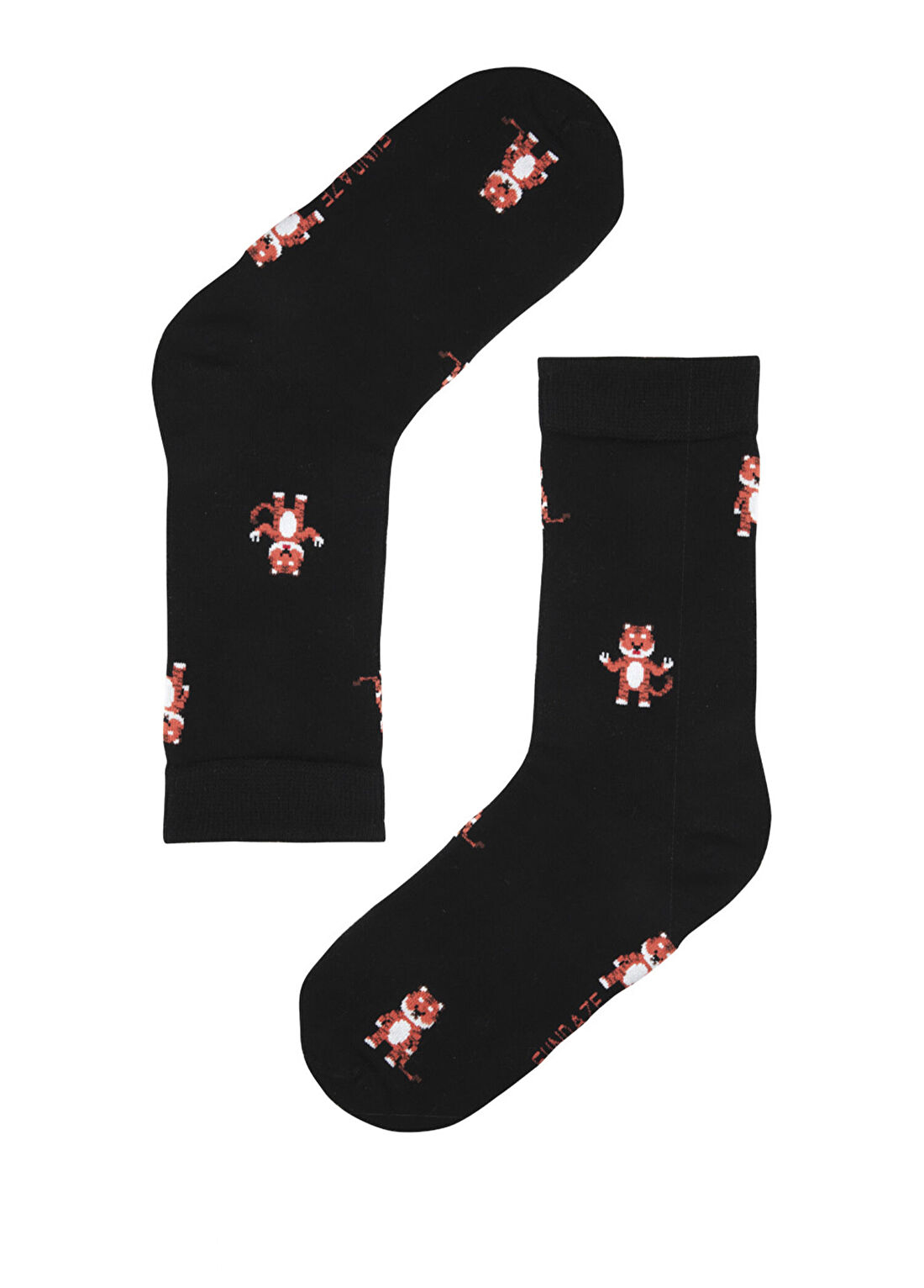 Fundaze Tiger Desenli Bambu Unisex Çorap