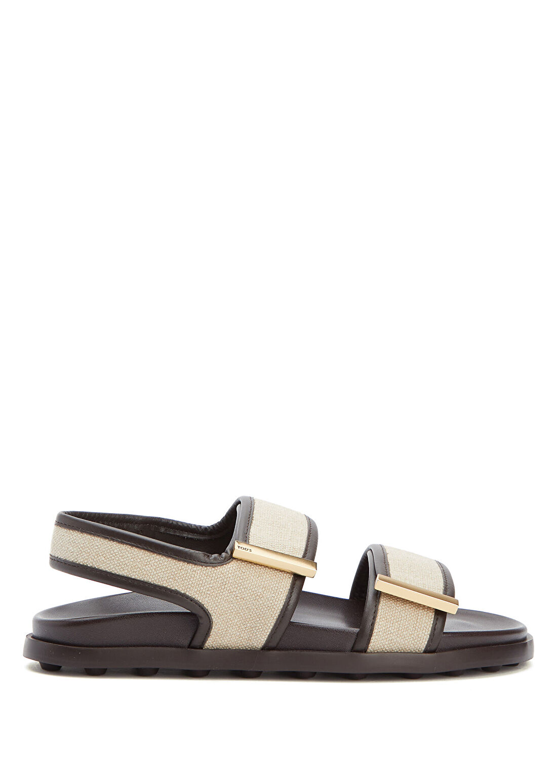 Tod's Bej Kahve Bantlı Kadın Deri Sandalet