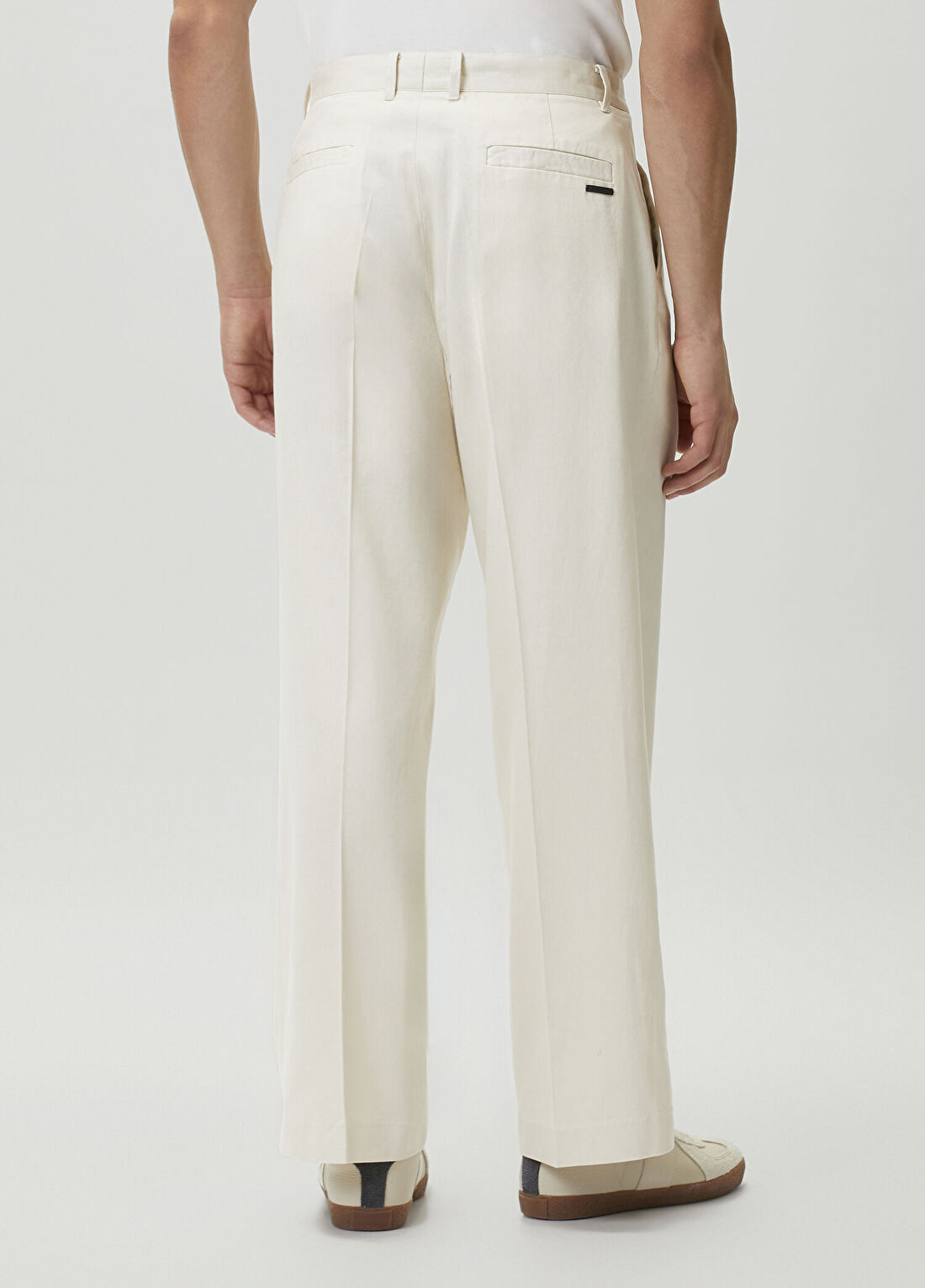 AllSaints Midas Krem Pantolon görsel 3