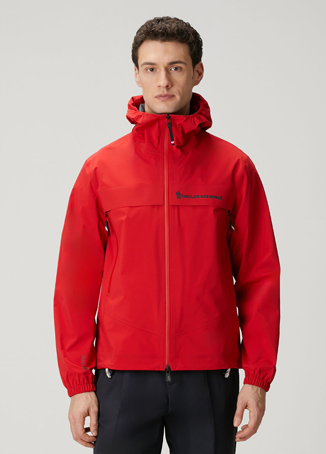 Moncler Grenoble Kırmızı Kapüşonlu Mont