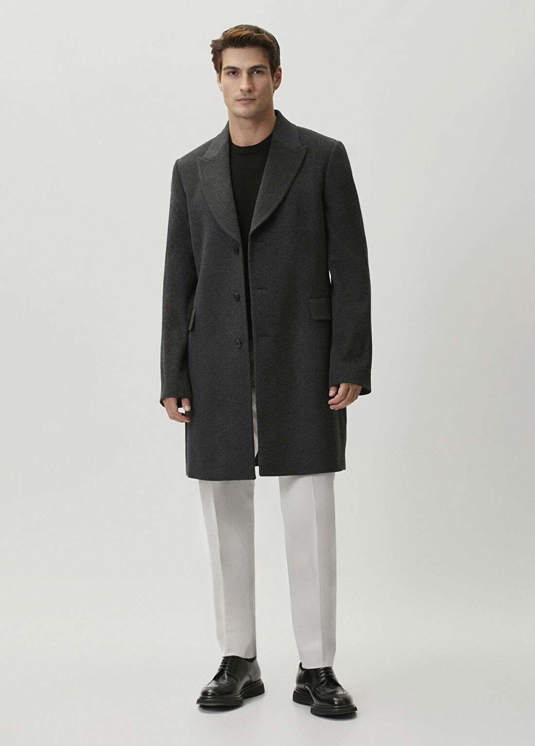 Paul Smith Antrasit Yün Palto görsel 2