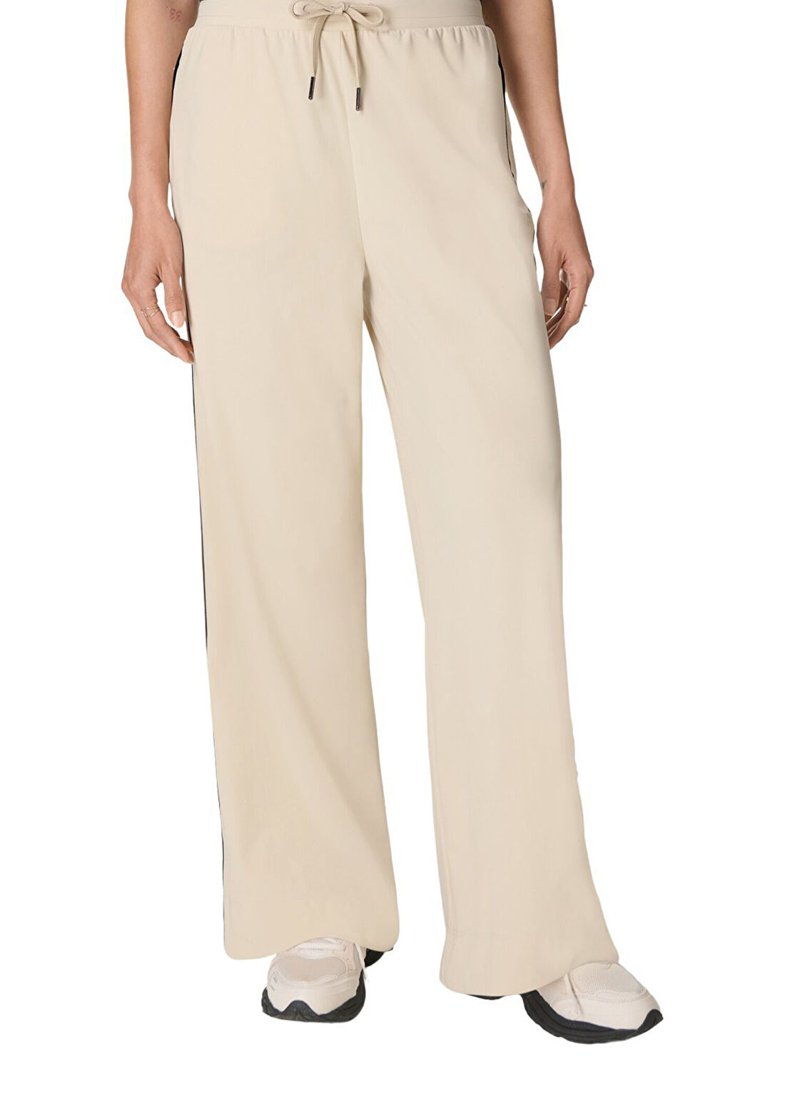 Sweaty Betty Explorer Wide Leg 30 Trouser Bej Kadın Spor Pantolon görsel 2
