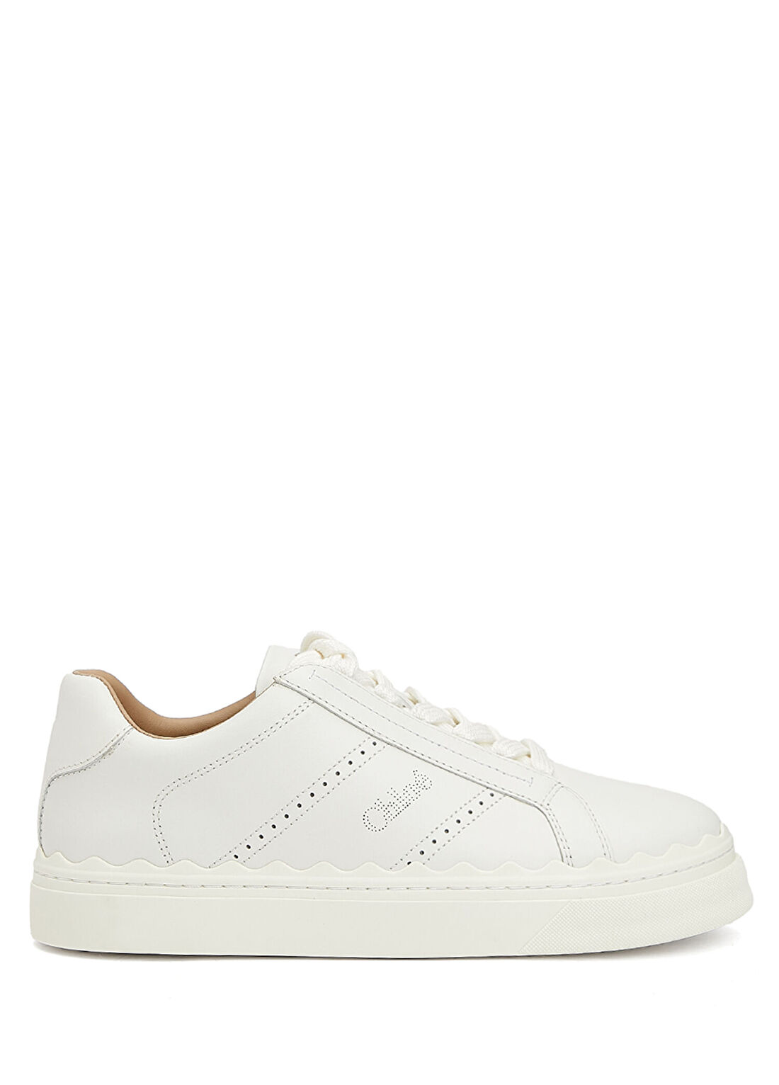 Chloe Lauren Beyaz Kadın Deri Sneaker