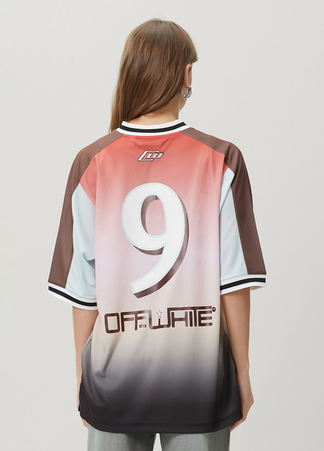 Off-White Colorblocked Logolu T-shirt görsel 4