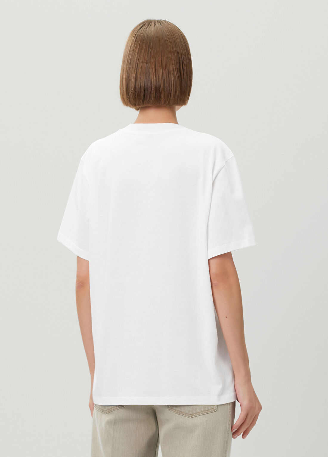Stella McCartney Beyaz Baskılı T-shirt görsel 4