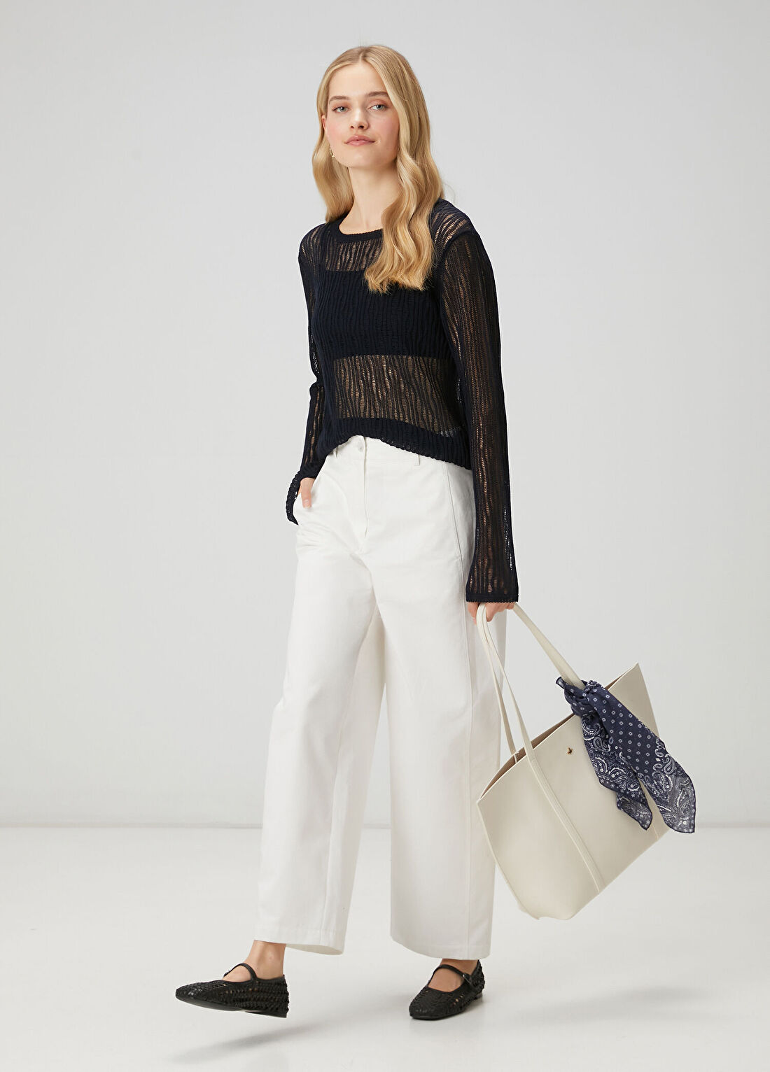 Beymen Club Kırık Beyaz Slouchy Pantolon