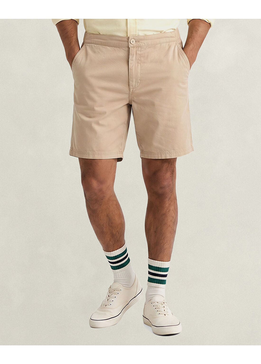 Gant Krem Slim Fit Erkek Şort görsel 3