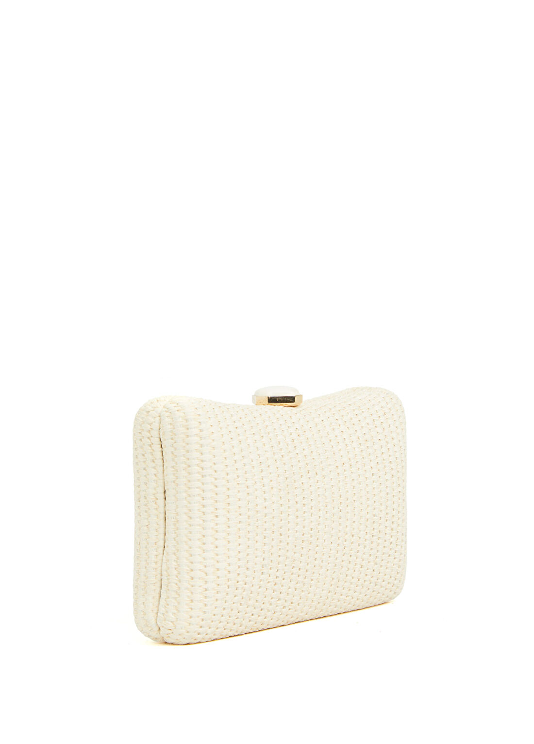 Divarese Bej Kadın Hasır Clutch görsel 2