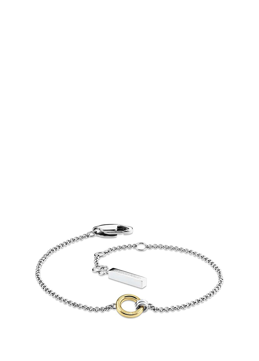 Calvin Klein CKJ35000955 Altın Rengi Metalik Gri Çelik Kadın Bileklik görsel 2
