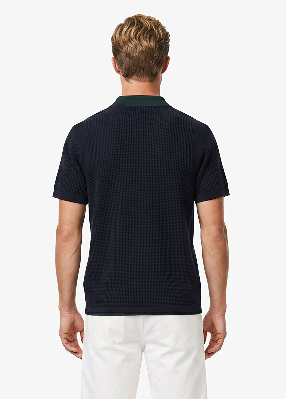 Lacoste Lacivert Triko Polo Yaka Classic Fit Kısa Kollu Erkek T-shirt görsel 2