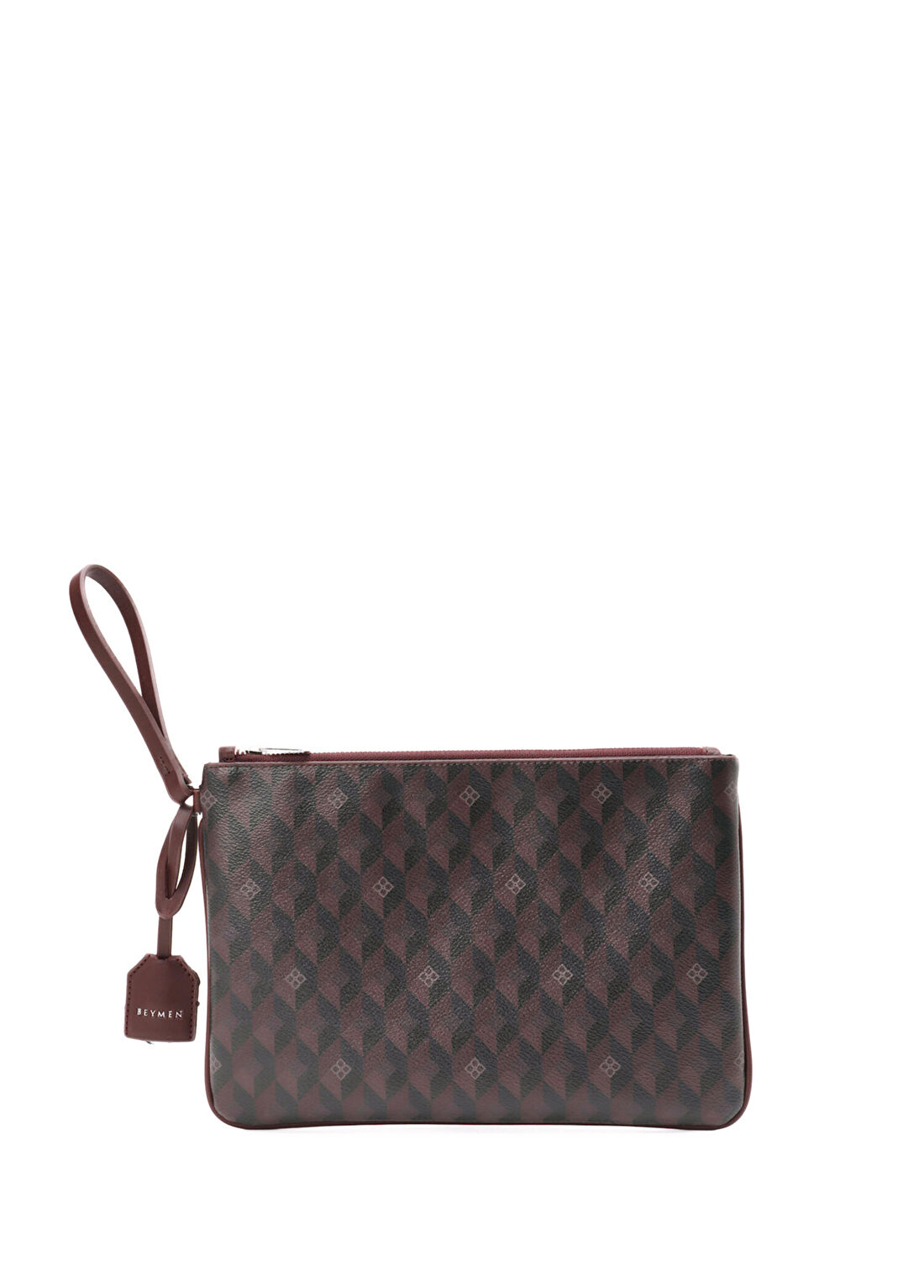 Beymen Bordo Monogram Kadın El Portföyü