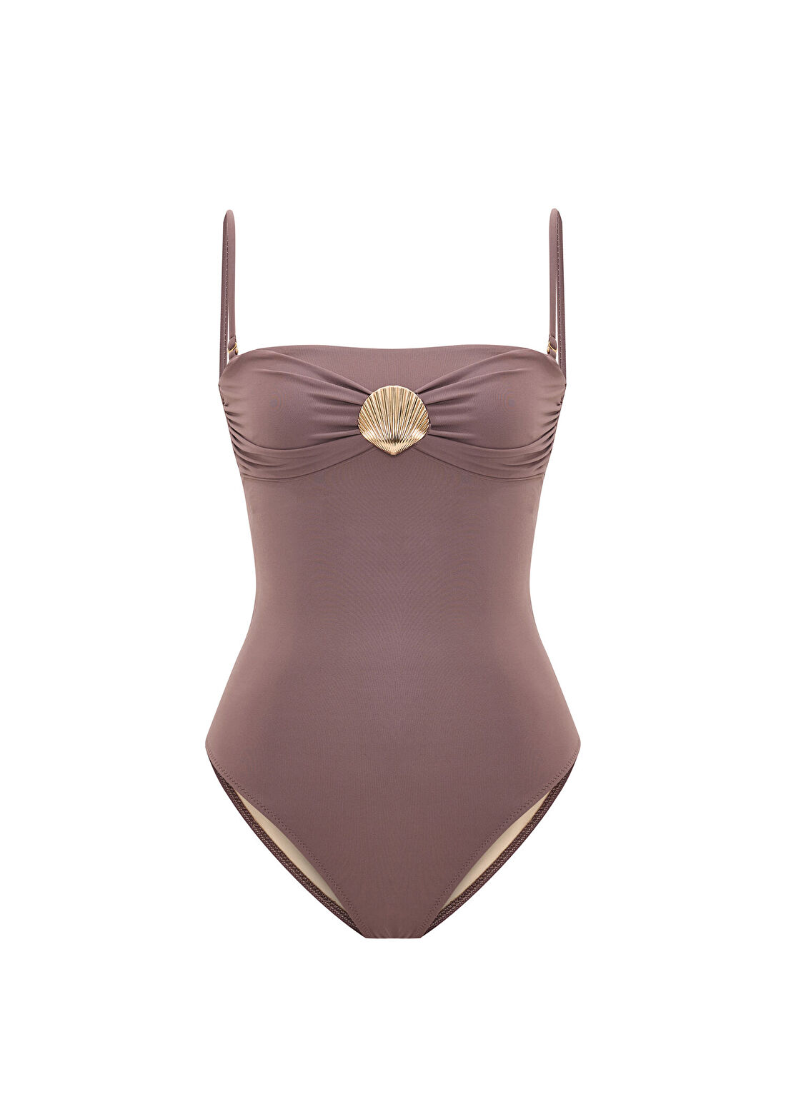 Bia Swimwear Varelle Mocha Mousse Askılı Straplez Kadın Mayo