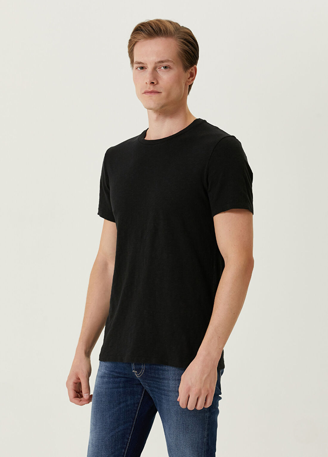 American Vintage Siyah T-shirt görsel 3