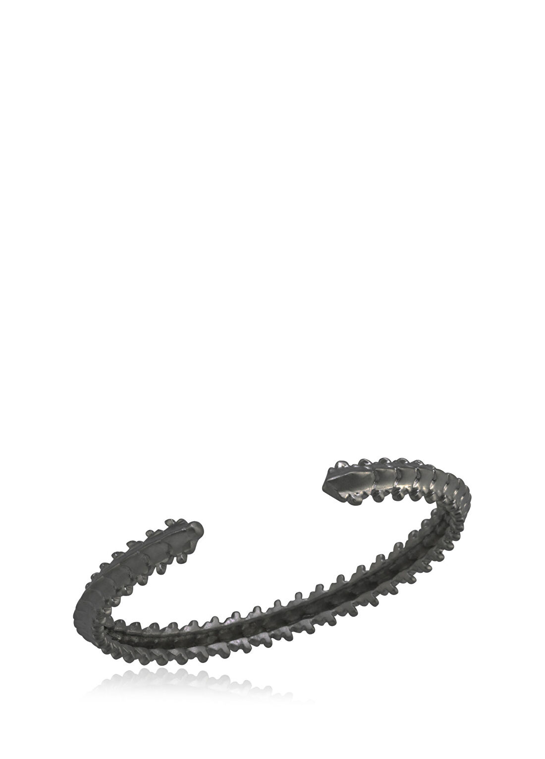 Melie Jewelry Skeleton 925 Ayar Gümüş Üzeri Siyah Kaplama Erkek Bileklik
