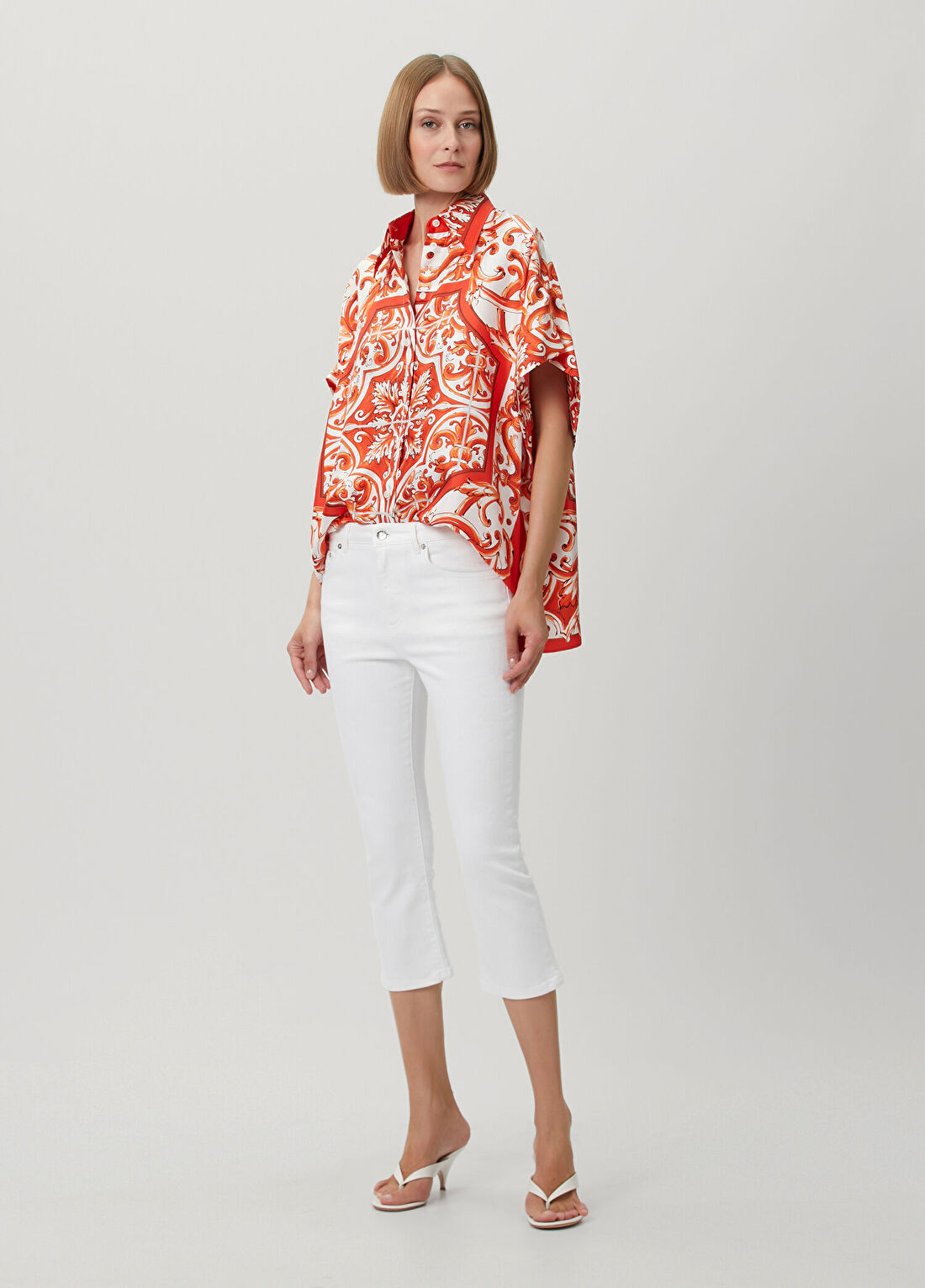 Dolce&Gabbana Beyaz Jean Pantolon