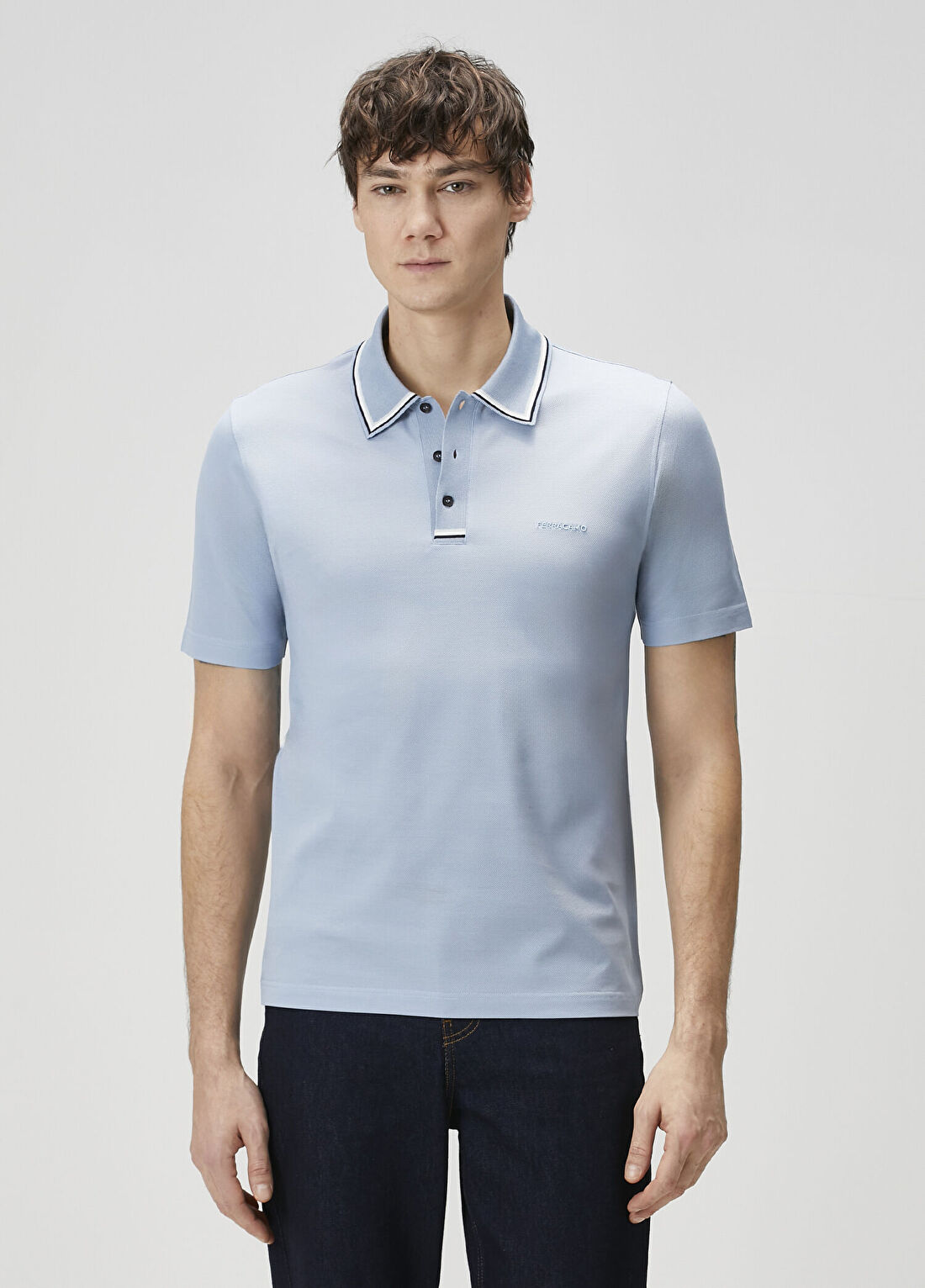 Ferragamo Mavi Polo T-shirt