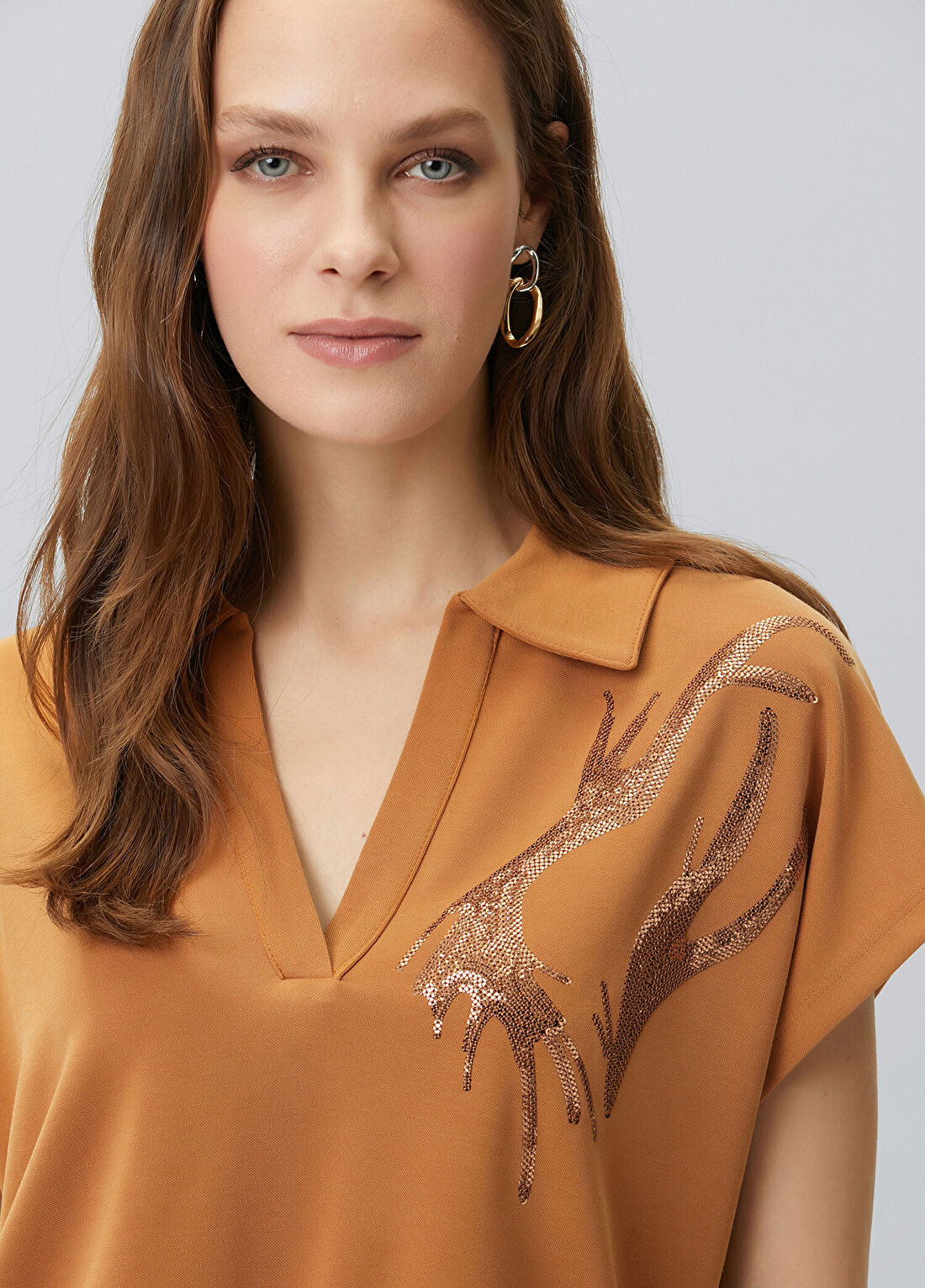 Network Tarçın Payet Nakış Detaylı T-shirt görsel 2