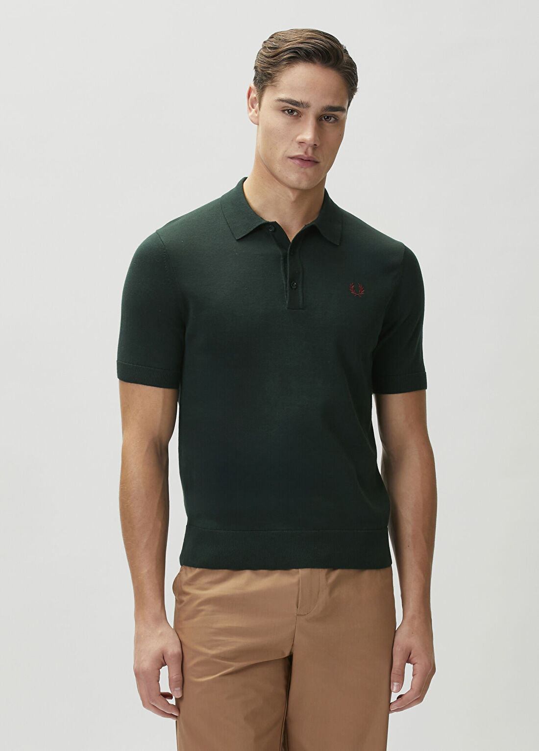 Fred Perry Cotton Yeşil Polo T-shirt