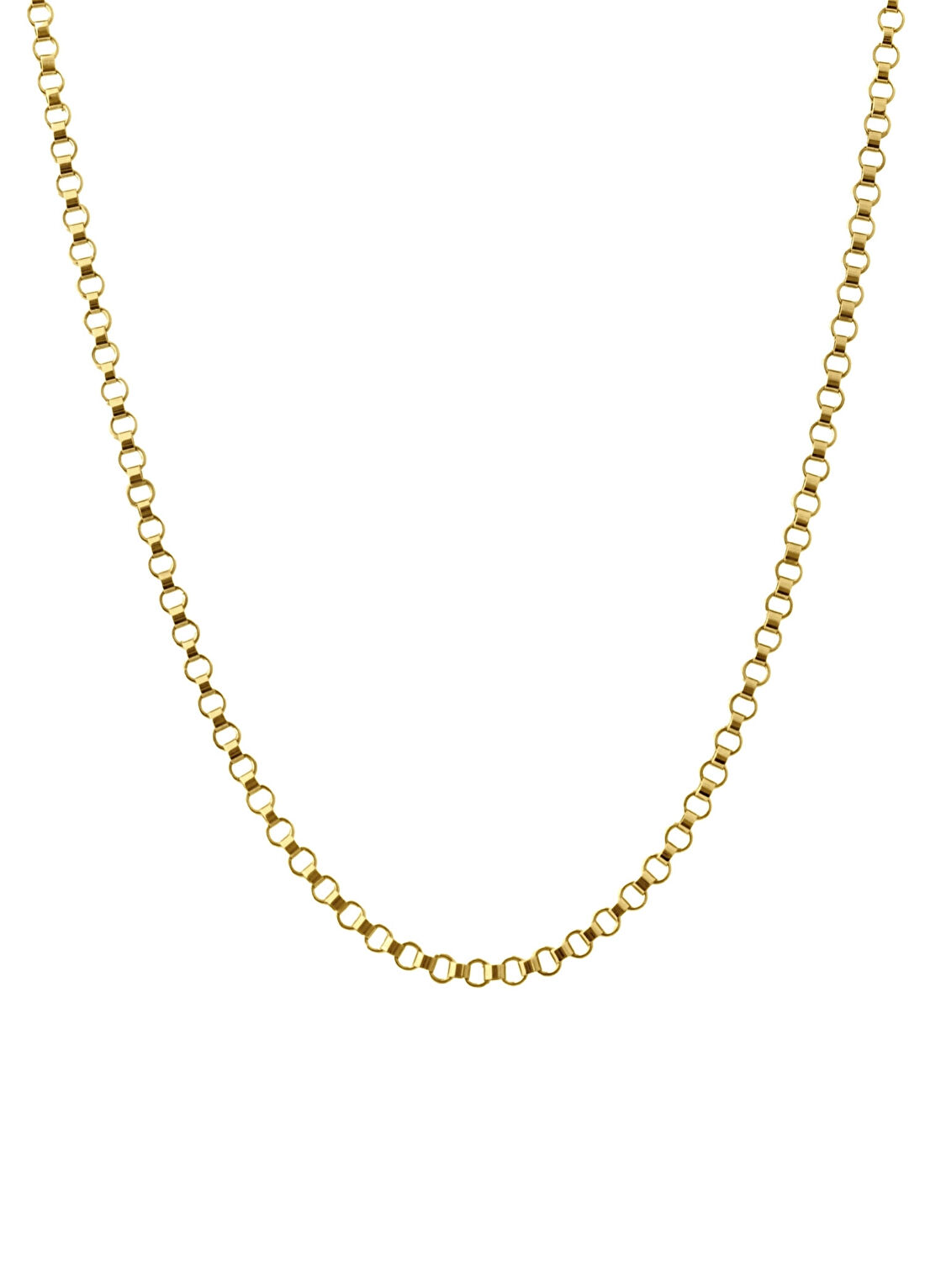 Safir Mücevher Tasarım 14 Ayar Altın Unisex Zincir Kolye