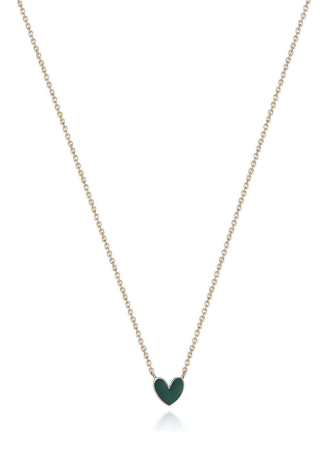 Reis Kuyumculuk Love Bombing Green 14 Ayar Rose Gold Kadın Kolye