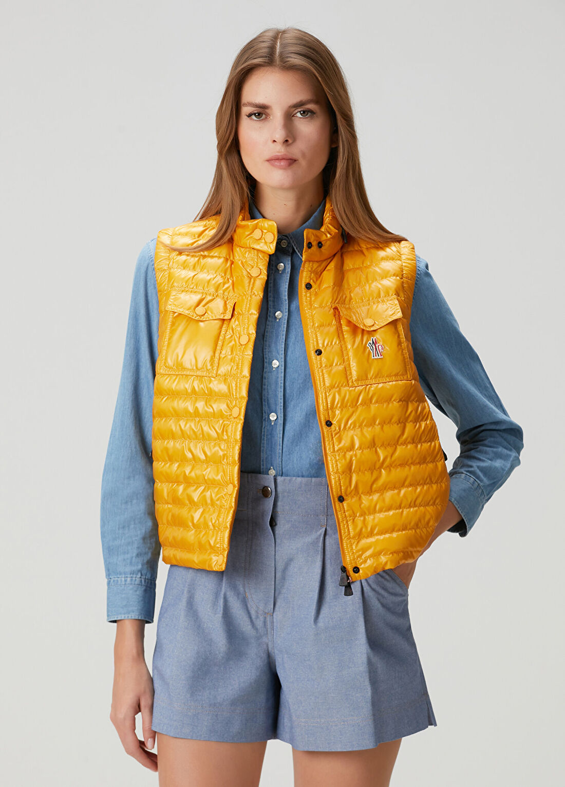 Moncler Grenoble Gumiane Sarı Yelek