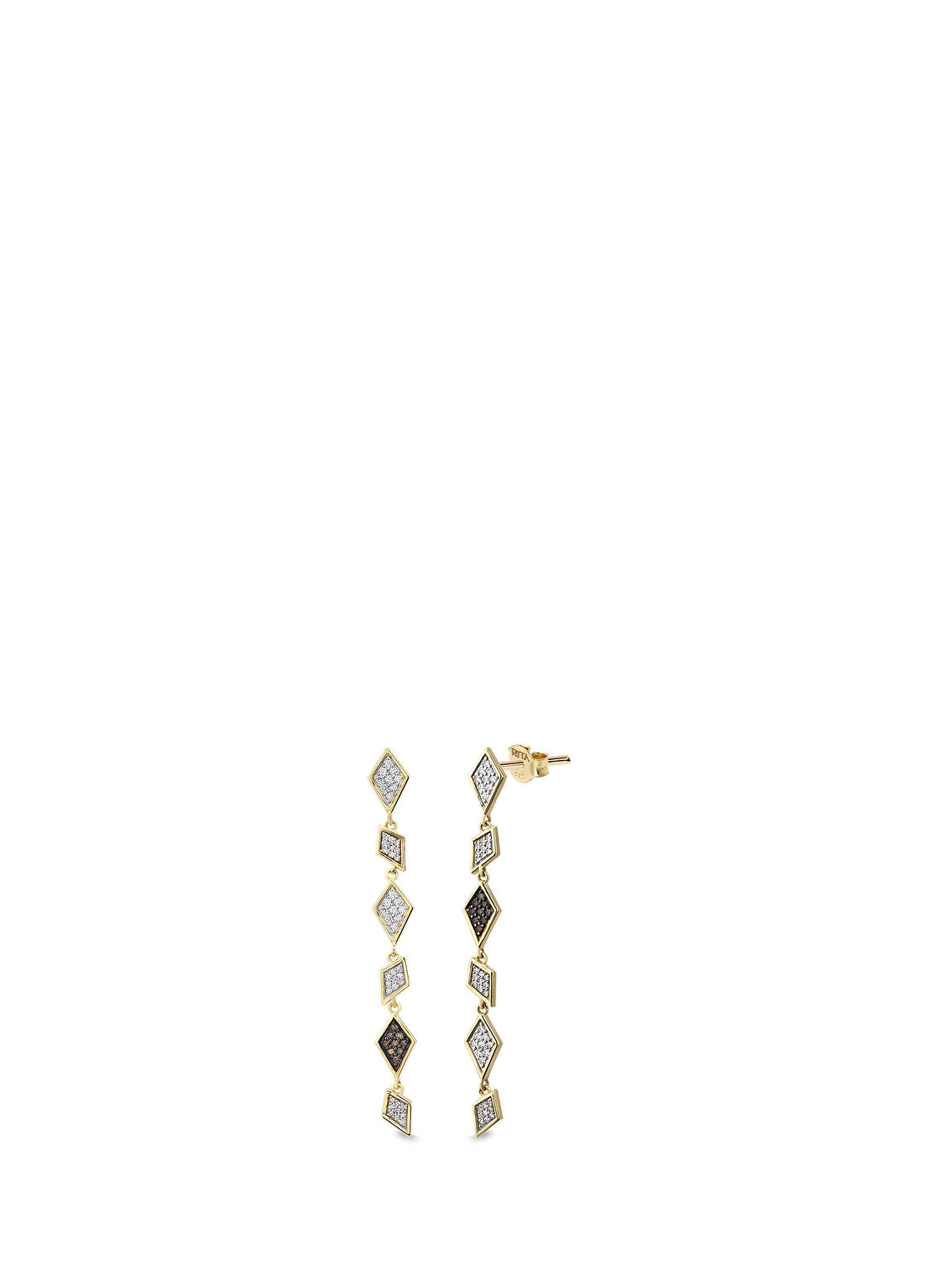 RITA Fine Jewelry Flow 14 Ayar Altın Kadın Pırlanta Küpe