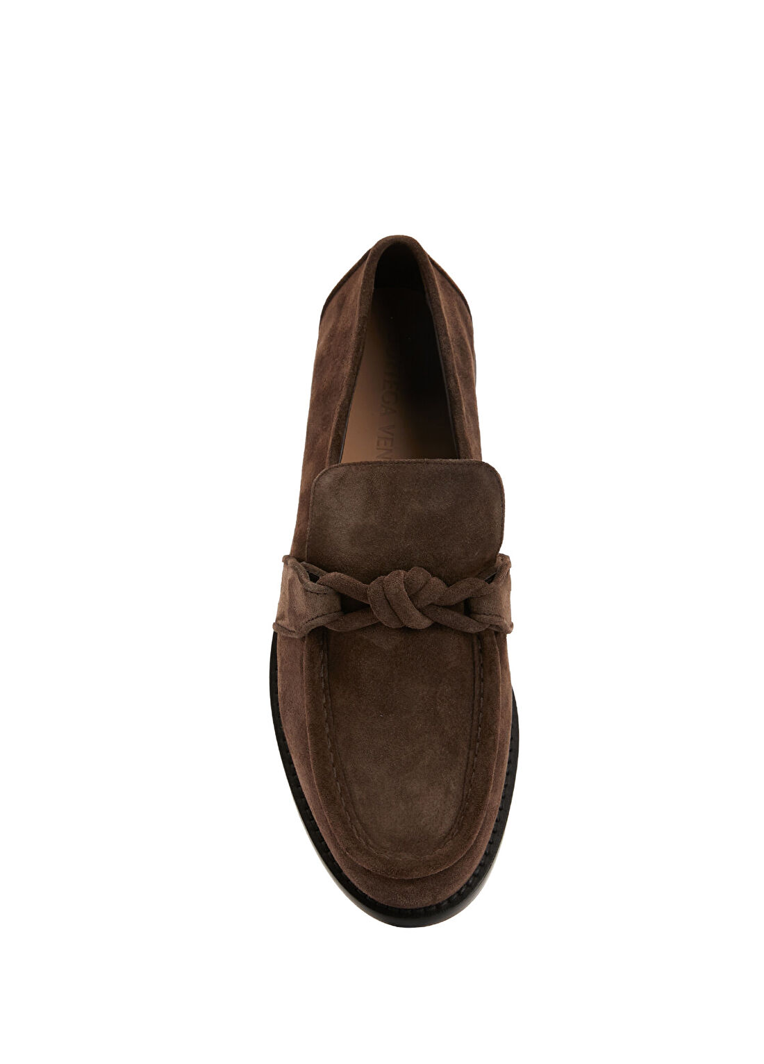 Bottega Veneta Astaire Koyu Kahverengi Kadın Süet Loafer görsel 4