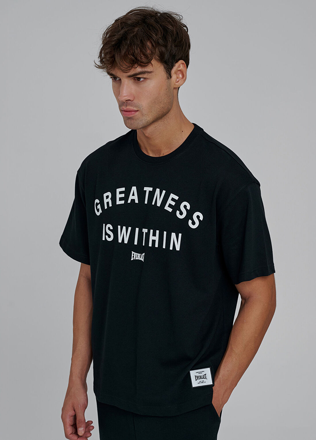 Everlast Greatness Within Comfort Siyah Kısa Kollu Erkek T-Shirt görsel 2