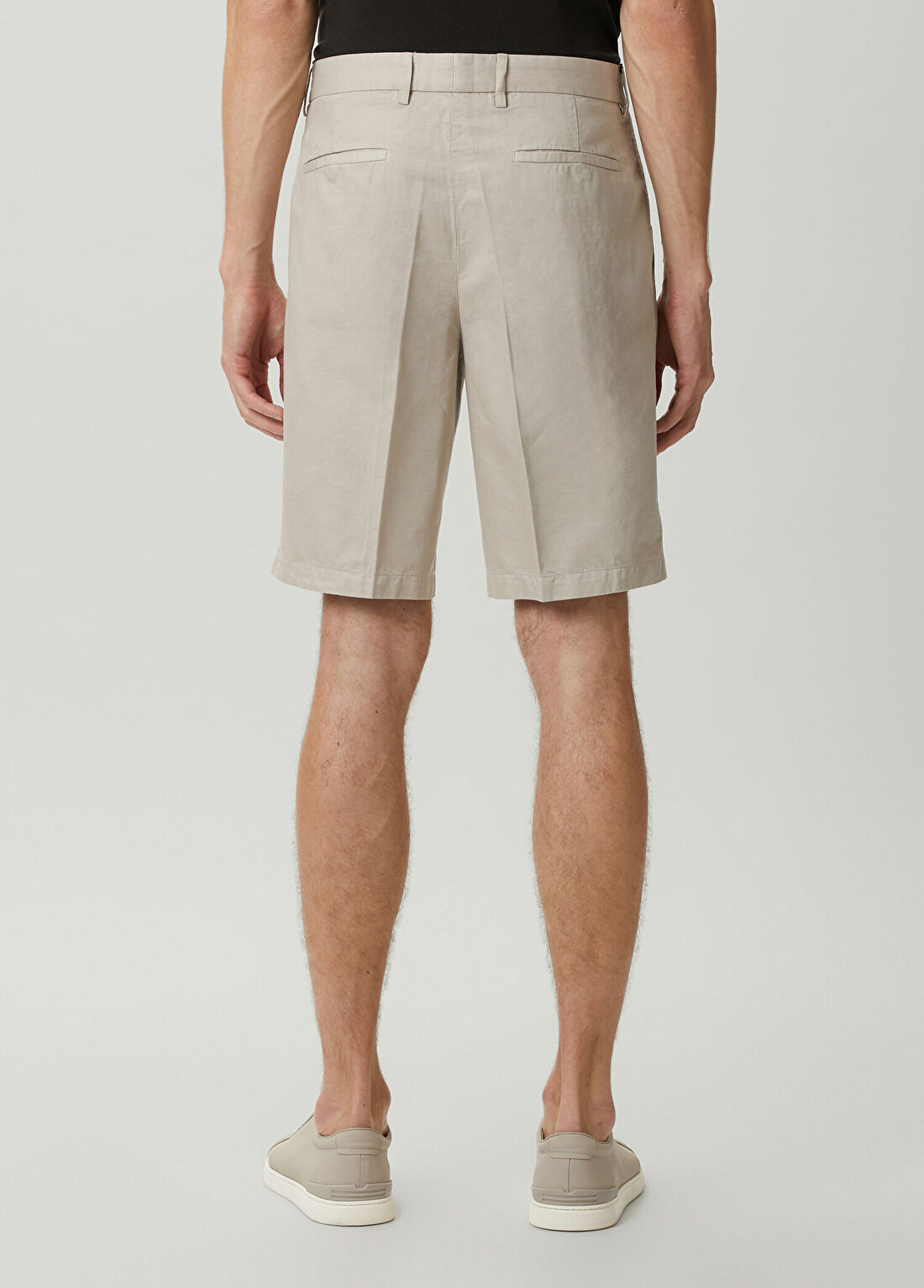 Zegna Açık Bej Bermuda görsel 3
