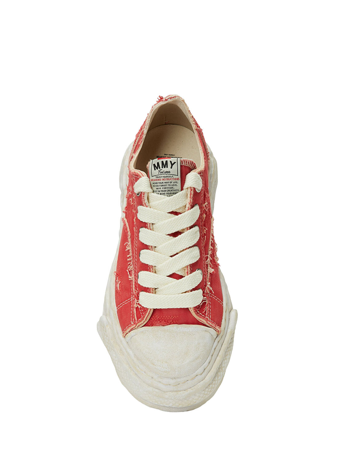 Maison Mihara Yasuhiro Peterson23 Kırmızı Erkek Kanvas Sneaker görsel 4