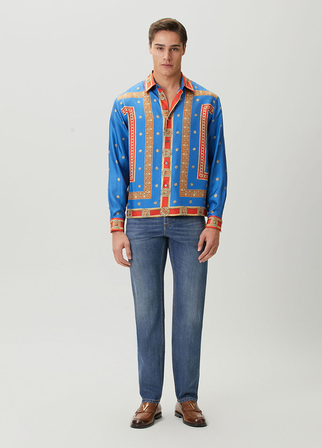 Versace Mavi Jean Pantolon
