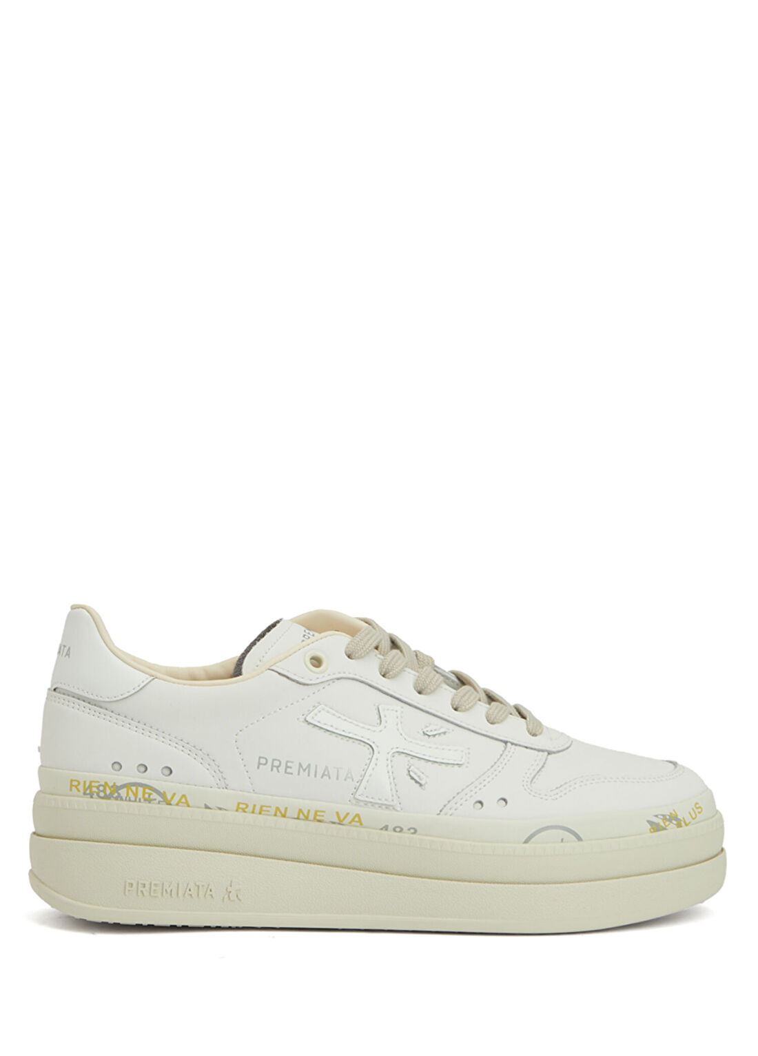 Premiata Micol Beyaz Kadın Deri Sneaker